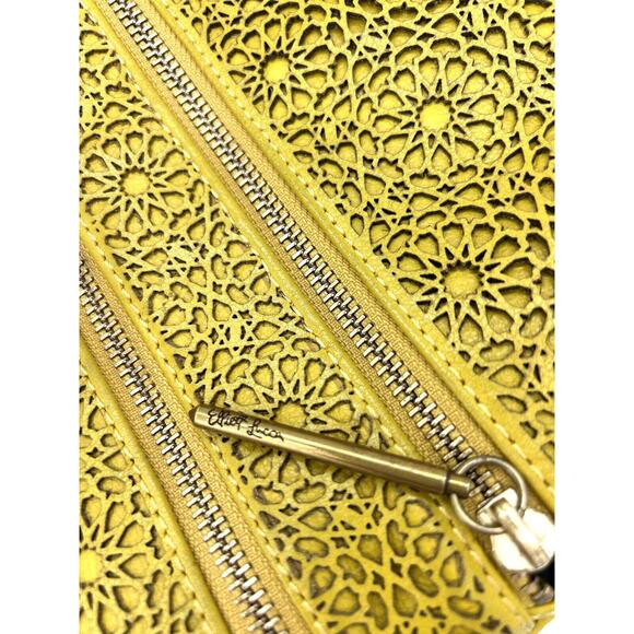Elliot Lucca Cross Body Yellow Gold Leather Pocketbook - Picture 4 of 7